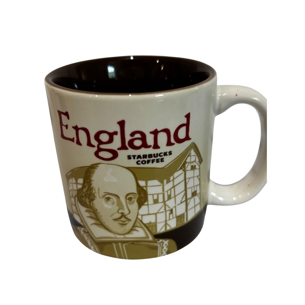 Starbucks 2017 England You Are Here Collection 3oz Espresso Demi Mug Shakespeare